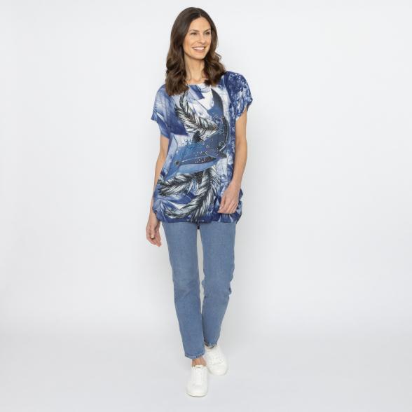 FASHION NEWS Damen-Shirt Delfin blau M/L - 38-42 - 113978300001 - 2 - 588px