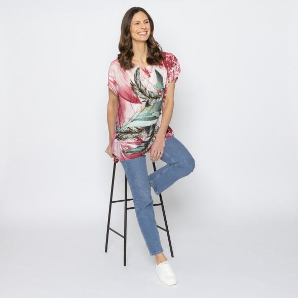 FASHION NEWS Damen-Shirt Delfin beere M/L - 38-42 - 113978500001 - 2 - 588px