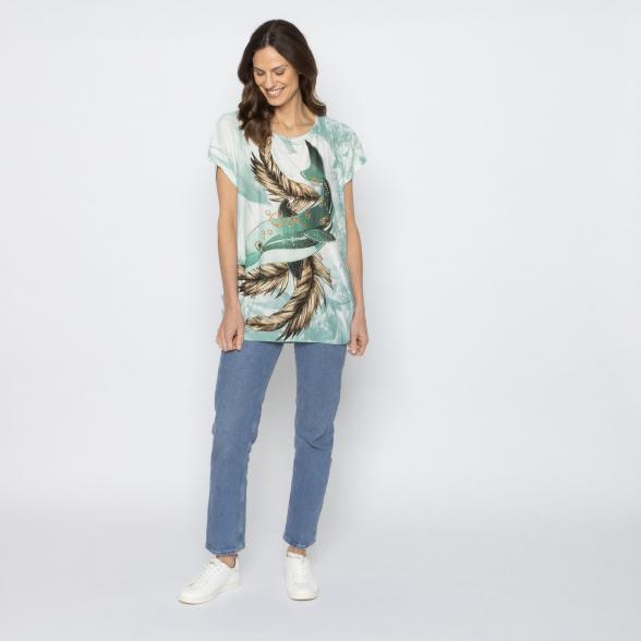 FASHION NEWS Damen-Shirt Delfin grün M/L - 38-42 - 113978600001 - 2 - 588px