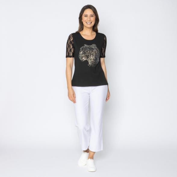 BRILLIANTSHIRTS Damen-Shirt Strass Leopard 36/38 - 113981600001 - 2 - 588px