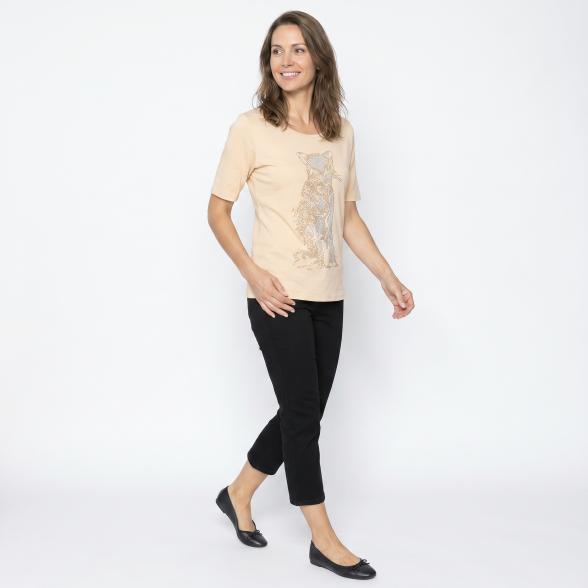 BRILLIANTSHIRTS Damen-Shirt Glitzerleopard 36/38 - 113988300001 - 2 - 588px