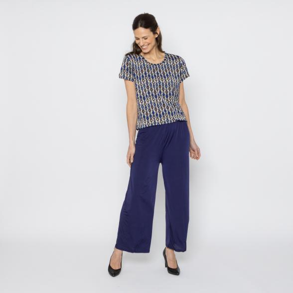 FASHION NEWS Damen-Hose uni navy M/L - 38/40 - 114018100001 - 2 - 588px