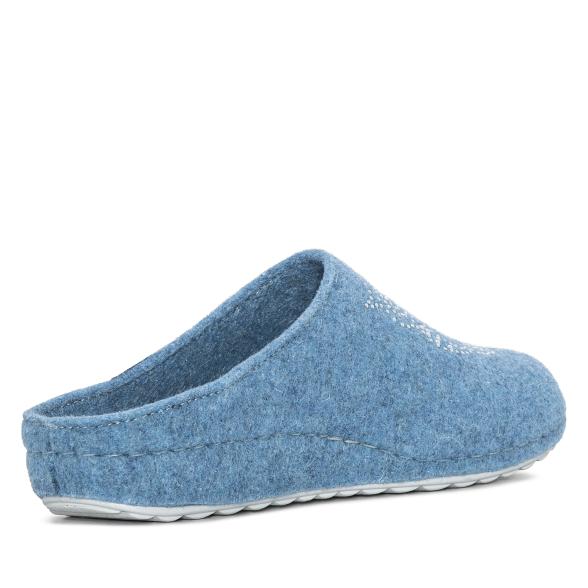 mediform Damenhausschuh blau mit Glitzer-Eule 36 - 114092500001 - 2 - 588px