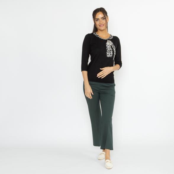 MILANO Design Damen-Pullover schwarz/offwhite 36/38 - 114096100001 - 2 - 588px