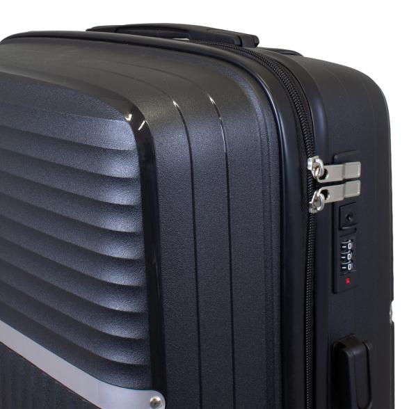 3-teiliges PP-Hartschalenkofferset 'Trento' black - 114097000000 - 2 - 588px