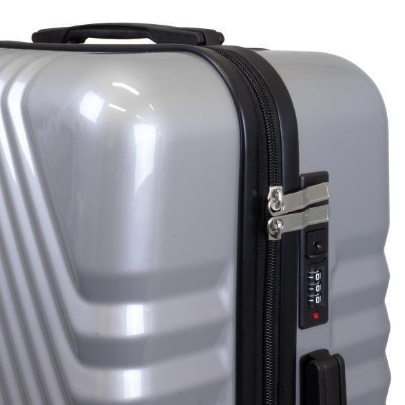 3-teiliges Hartschalenkofferset 'Genua' silber - 114097400000 - 2 - 588px