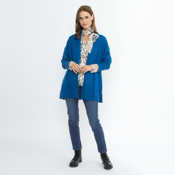 100% KASCHMIR Jacke Schalkragen blau 50/52 - 114107200005 - 2 - 588px