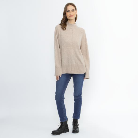 100% KASCHMIR Pullover beige melange 50/52 - 114109500005 - 2 - 588px