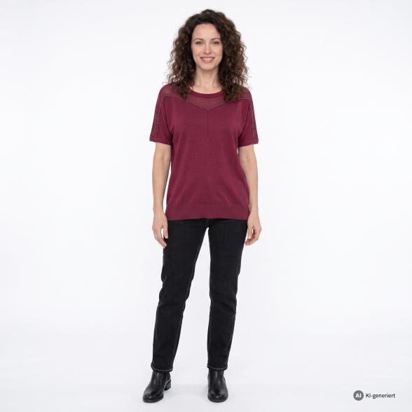 mocca by J. Leibfried Strickshirt weinrot 36/38 - 114124500001 - 2 - 588px