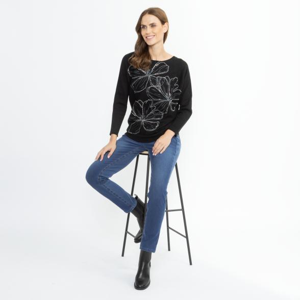 CHRISTIAN MATERNE Damen-Pullover schwarz 36/38 - 114140700001 - 2 - 588px