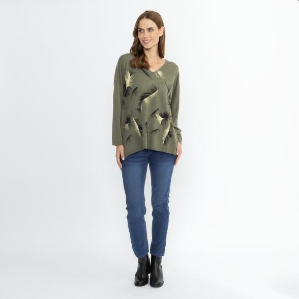 CHRISTIAN MATERNE Damen-Pullover oliv 36/38 - 114140900001 - 2 - 588px