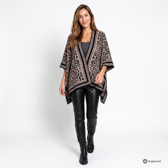 Kernig by Sarah Kern Strick-Poncho multicolor 36/38 - 114149900001 - 2 - 588px