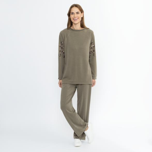 Lounge Collection by H. S. Sweatshirt khaki 52/54 - 114189600005 - 2 - 588px