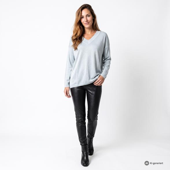 Kernig by Sarah Kern Pullover Glanzgarn hellblau 36/38 - 114199500001 - 2 - 588px