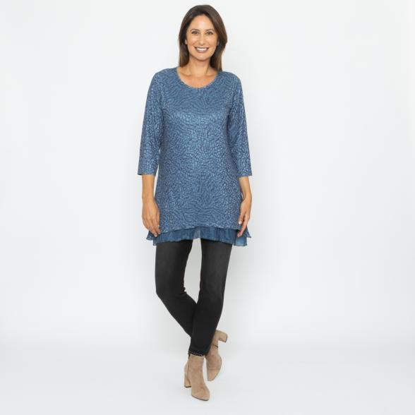 TRENDS by J. Leibfried Longshirt petrol/dunkelblau 36/38 - 114221700001 - 2 - 588px
