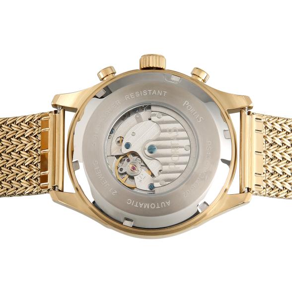 PortaS Herren-Automatikuhr "Rheticus", gold-blau - 114230700000 - 2 - 588px
