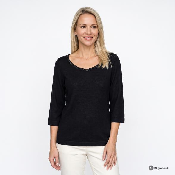 CHRISTIAN MATERNE 2er Set Pullover schwarz/petrol 36/38 - 114231200001 - 2 - 588px