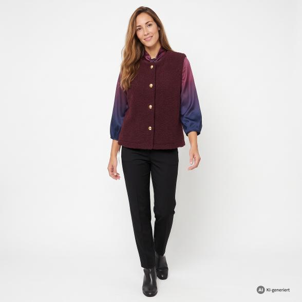 TRENDS by J. Leibfried Teddy Fellweste burgundy 36/38 - 114248400001 - 2 - 588px