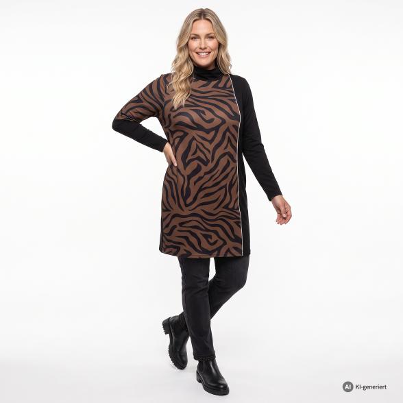 sophistical Women Longshirt schwarz/braun 40/42 - 114279900001 - 2 - 588px