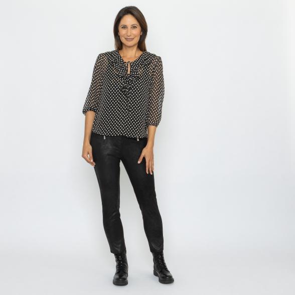 Signature Coll. by H. S. Bluse schwarz/offwhite 36/38 - 114322800001 - 2 - 588px