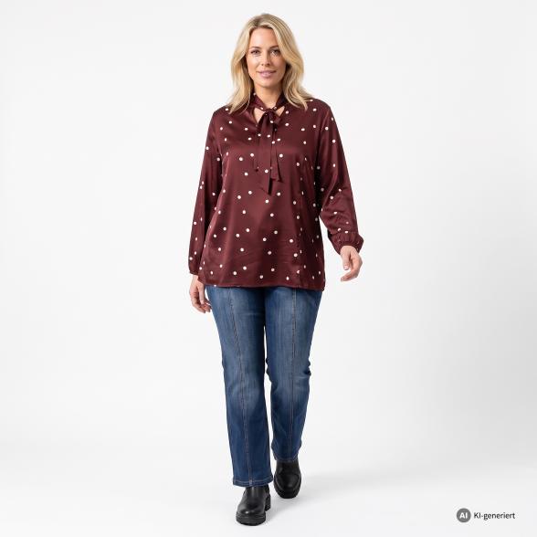 sophistical Women Bluse burgundy/weiß 40/42 - 114420300001 - 2 - 588px