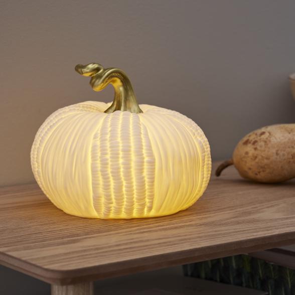 Letzte Auktion – LED-Kürbis aus Porzellan