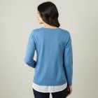 Cashmerelike by BLUE SEVEN Pullover, blau 38 - 105058200001 - 2 - 140px