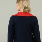 Homewear by BLUE SEVEN Damen Sweatjacke marine/rot - 105310000000 - 2 - 140px