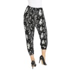Leichte Damen-Sommerhose Bambusfasern schwarz/weiß - 105491900000 - 2 - 140px