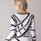 MILANO Design Pullover 'Ema', weiß/schwarz - 105543900000 - 2 - 140px