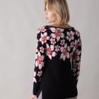 ashley brooke Damen Pullover, schwarz/multicolor - 105888200000 - 2 - 140px