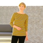 collection L Damen Shirt gestreift, gelb/schwarz - 107443600000 - 2 - 140px