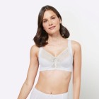 wäschepur Damen Spitzen-BH ohne Bügel Cup C+D weiß - 107464500000 - 2 - 140px