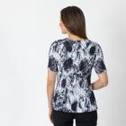 Jeannie Damen-Plissee-Shirt schwarz/weiß - 112338000000 - 2 - 140px