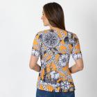 Jeannie Damen-Plissee-Shirt multicolor - 112340200000 - 2 - 140px