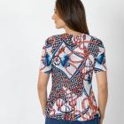 Jeannie Damen-Plissee-Shirt multicolor - 112340600000 - 2 - 140px