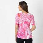Jeannie Damen-Plissee-Shirt pink/weiß/orange - 112342000000 - 2 - 140px