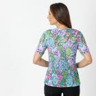 Jeannie Damen-Plissee-Shirt multicolor - 112342600000 - 2 - 140px