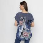 FASHION NEWS Damen-Shirt blau/ multicolor M/L - 112844200001 - 2 - 140px