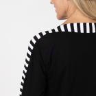 VANESSA STYLE Damen-Longshirt schwarz/ weiß 36/38 (1) - 113117900001 - 2 - 140px