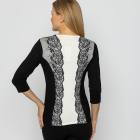 MILANO Design Damen-Pullover schwarz/weiß 36/38 - 113634300001 - 2 - 140px