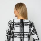 VANESSA STYLE Damen-Cardigan schwarz/weiß 48/50 (4) - 113685400004 - 2 - 140px