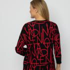 VANESSA STYLE Damen-Longshirt schwarz/rot 48/50 (4) - 113685900004 - 2 - 140px