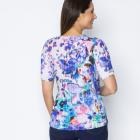 Jeannie Damen-Plissee-Shirt Blumen - 113966100000 - 2 - 140px