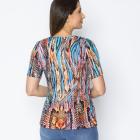 Jeannie Damen-Plissee Shirt Snake Bunt - 113968700000 - 2 - 140px