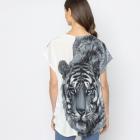 FASHION NEWS Damen-Shirt Tigerkopf weiß M/L - 38-42 - 113979300001 - 2 - 140px