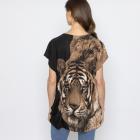 FASHION NEWS Damen-Shirt Tigerkopf schwarz M/L - 38-42 - 113979600001 - 2 - 140px