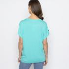 FASHION NEWS Damen-Shirt Katze türkis M/L - 38-42 - 113980300001 - 2 - 140px