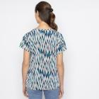 FASHION NEWS Damen-Shirt Blätter türkis/multicolor M/L - 38-42 - 114019300001 - 2 - 140px