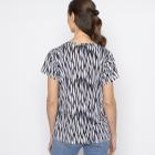 FASHION NEWS Damen-Shirt Blätter grau/multicolor M/L - 38-42 - 114019400001 - 2 - 140px